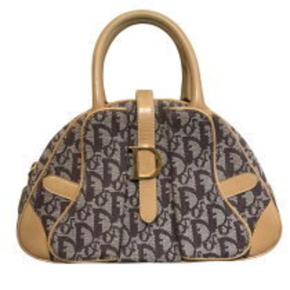 Christian Dior Double Saddle Canvas Handbag - Picture 1 of 7